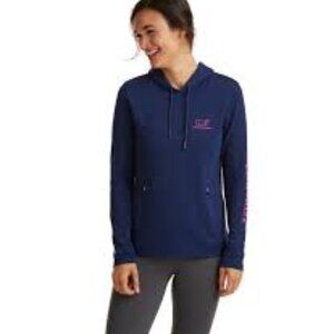 Vineyard Vines Long-Sleeve Performance Whale Hoodie Tee- Size Small- Womens